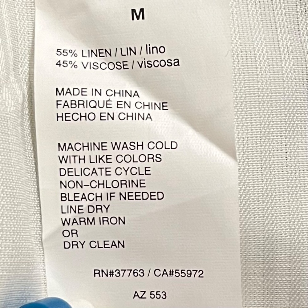 Men's Cubavera Linen -blend Drawstring Pants; size M; 32" Long - Picture 16 of 16